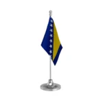 Bosnia & Herzegovina Table Flag of 4in x 6in With A Heavy Plastic Base