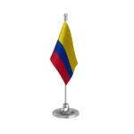 Colombia Table Flag of 4in x 6in With A Heavy Plastic Base