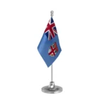 Fiji Table Flag of 4in x 6in With A Heavy Plastic Base