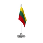 Lithuania Table Flag of 4in x 6in With A Heavy Plastic Base