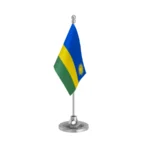 Rwanda Table Flag of 4in x 6in With A Heavy Plastic Base