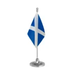Scotland Table Flag of 4in x 6in With A Heavy Plastic Base