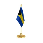 Bahamas Table Flag of 4in x 6in With A Heavy Plastic Base