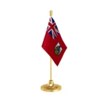Bermuda Table Flag of 4in x 6in With A Heavy Plastic Base