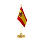 Spain Table Flag of 4in x 6in With A Heavy Plastic Base