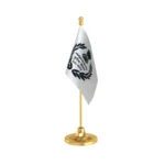 IB Intelligence Bureau Table Flag of 4in x 6in With A Heavy Plastic Base