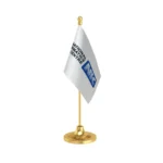 NIA National Investigation Agency Table Flag of 4in x 6in With A Heavy Plastic Base