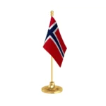Norway Table Flag of 4in x 6in With A Heavy Plastic Base