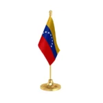 Venezuela Table Flag of 4in x 6in With A Heavy Plastic Base