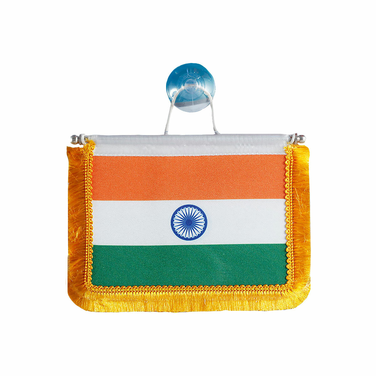 India Flag Hanging Car Pennant for Car Window or Rearview Mirror 