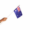 australia miniature hand waving flag with a plastic staff / pole